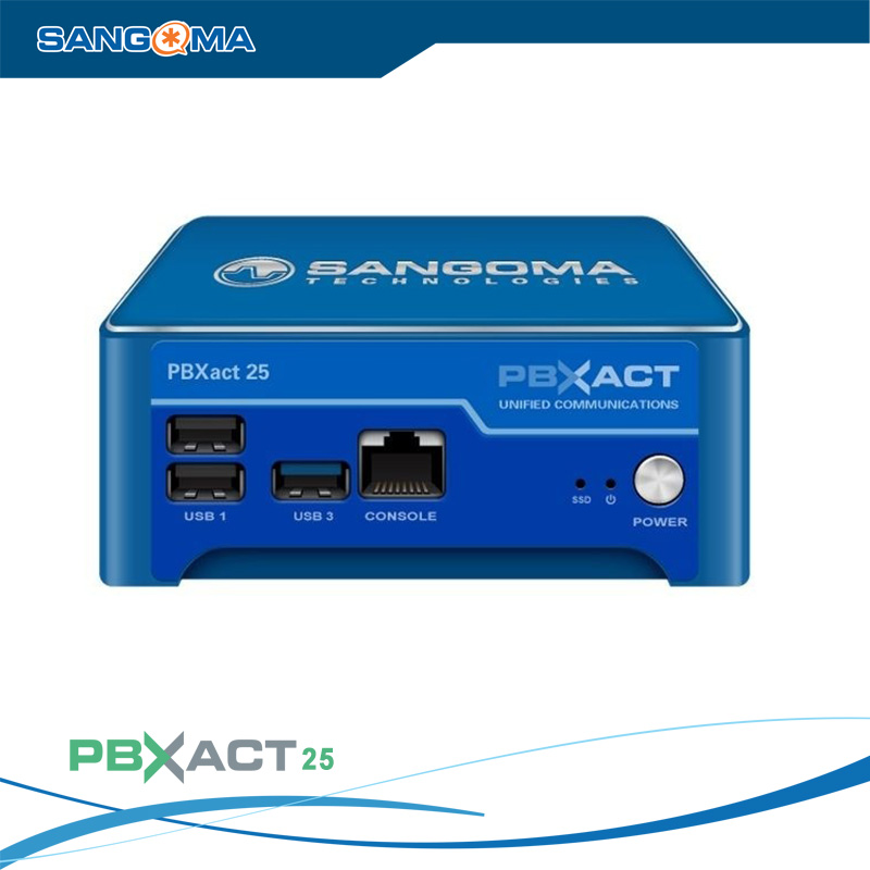 Tổng đài IP SANGOMA PBXACT UC 25 / 15 Simultaneous Calls
